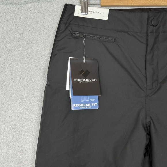 Obermeyer Sugarbush Snow Pants Women's Size 10 Long Black Stretch Ski Snowboard - Picture 2 of 16